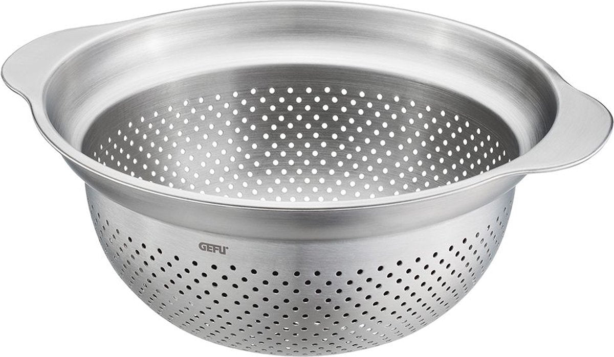 Gefu Premio Sieb und Dampfeinsatz ø23 cm – 3-in-1-Sieb aus Edelstahl – spülmaschinenfest