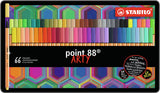 Stabilo Point 88 Arty Metal Box Fineliners, 66st.