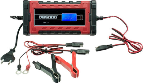 Absaar Batterieladegerät Pro 6.0 (12 24 V – 6 A) 0–120 180 Ah rot schwarz