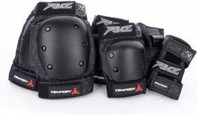 Tempish – Rimz – Skate-Schutz – 3er-Pack – Erwachsene – Schwarz – komplettes Skate-Schutz-Set – Größe L