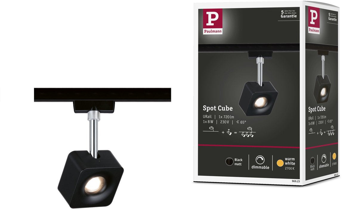 Paulmann 230V Schienensystemleuchte 96923 LED fest eingebaut n.a. Leistung: 8 W warmweiß n.a