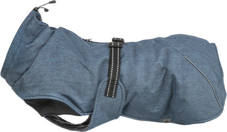 Trixie Hundemantel - dunkelblau 50cm - wasserabweisend, Fleecefutter, reflektierende Elemente
