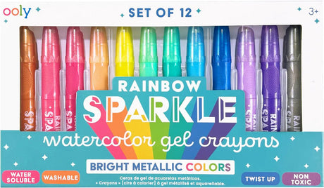 Ooly – Rainbow Sparkle – 12 metallische Aquarellstifte