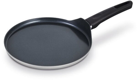 Brabantia indu+ pancake pan - ø 24 cm - crêpe pan - ceramic non-stick coating - suitable for induction - 100% pfas free - dishwasher safe - gray
