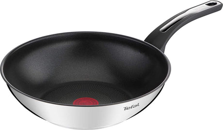 Tefal Emotion Wok-Pfanne – Induktion – Edelstahl – 28 cm – Antihaftbeschichtung