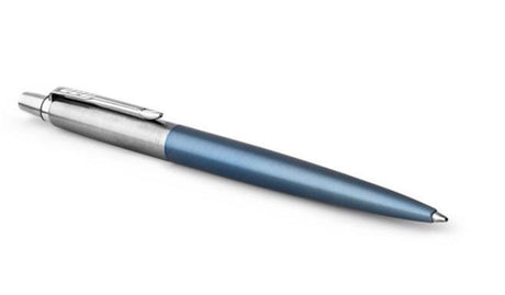 Parker Jotter Kugelschreiber | Waterloo-Blau | mittlere Spitze mit blauer Tinte | Geschenkverpackung