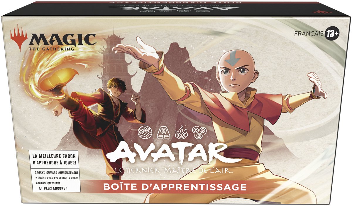 Wizards of the Coast LLC Magic: The Gathering – Boîte d'Apprentissage Avatar, Le Dernier Maître de L'Air – Fr