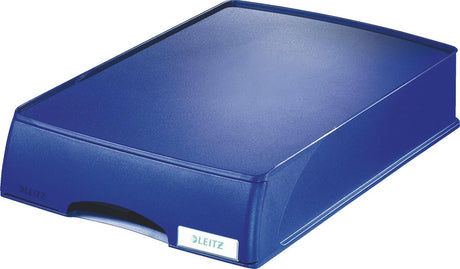 Leitz plus Briefablage mit Schublade - Blau