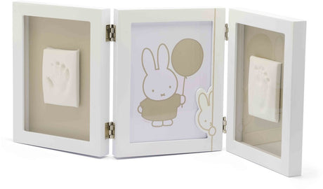Dooky x Miffy Dreifachrahmen groß – 2D-Baby-Hand-Fußabdruck-Rahmen – persönliches Mutterschaftsgeschenk