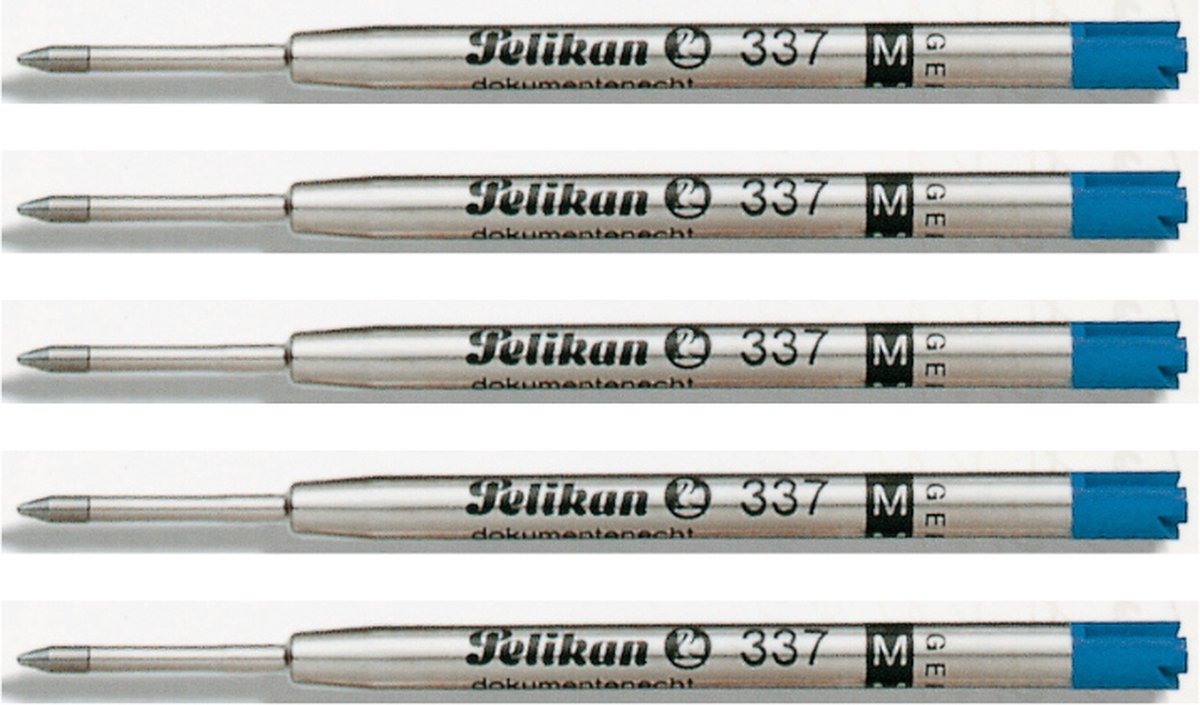 Pelikan balpenvulling 337 medium blauw 5 stuks