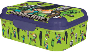 Stor minecraft asker lunchzak groen