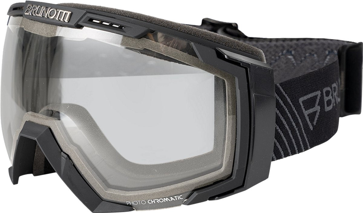 Brunotti - thunder snow goggles unisex - black - skibril - ski goggles - cat3 - photochromic - uv380 - antikras - one size