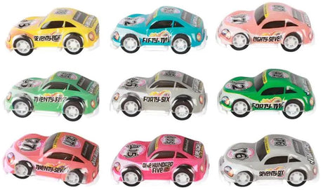 Turbo Racers Mini-Rallye-Rückziehautos, 9-tlg.