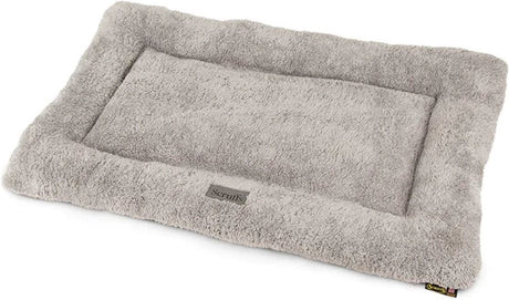Scruffs gemütliches Bankkissen – weiches Hundekissen – rutschfest – Wildlederimitat – Grau – S – 75 x 52 cm
