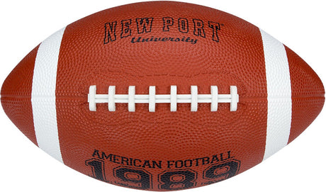 New port american football - large - bruin zwart wit