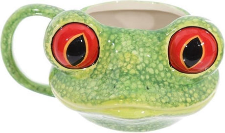 Keramikbecher in Laubfroschform