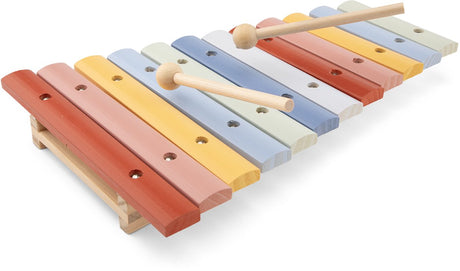 Woet ® houten xylofoon speelgoed - kleurrijk speelgoedinstrument met muziekboekje en 2 stokjes - stimuleert muzikale ontwikkeling - vanaf 2 jaar