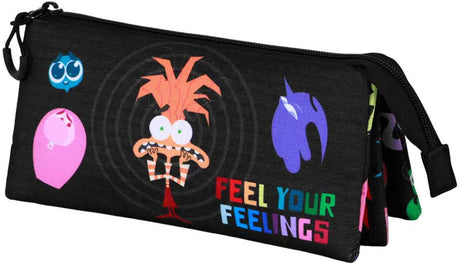 Karactermania inside out 2 disney pixar drievoudige etui veelkleurig
