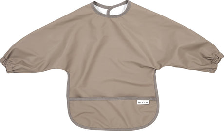 Meyco baby uni mouwslab - dark taupe