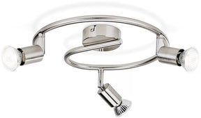Philips led philips limbali opbouwspot - 3-lichts - nikkel