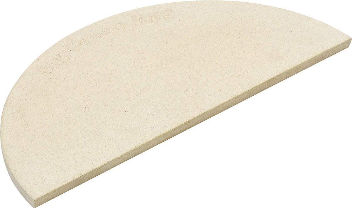Big green egg - half rond - keramische stenen - large - 1 steen - 20,5 cm x 40,5 cm x 1,5cm