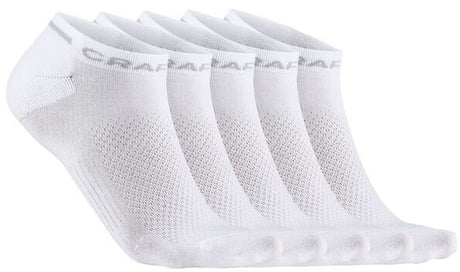 Craft Active Shaftless Sock 5er-Pack Unisex-Sportsocken – Weiß