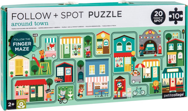 Petit collage puzzel spel stad 10 stuks