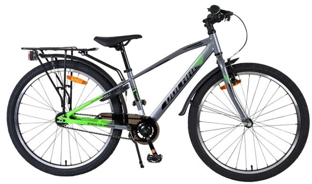 Volare explorer kinderfiets - jongens - 24 inch - donkergrijs