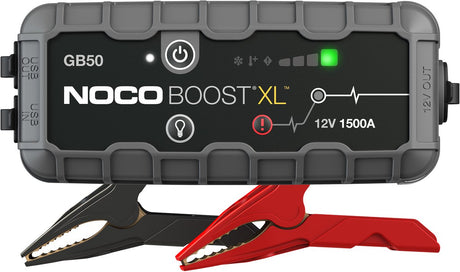 Noco Lithium Starthilfe Boost XL GB50 – Starthilfe 1500 Ampere – USB-Ladegerät für Smartphone Tablet – 200 Lumen LED-Taschenlampe