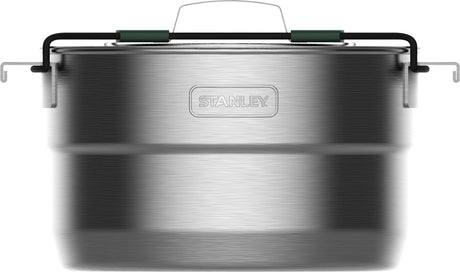 Stanley Adventure Full Kitchen Basecamp Kochset 3,5 l – 11-teiliges Pfannenset – leichte Edelstahlpfanne – für Rucksackreisen, Wandern und Camping – Campingpfannen – spülmaschinenfest