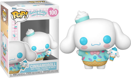 Funko Hallo Kitty Hallo Kitty und Freunde – Cinnamaroll (Eiscreme) Vinylfigur 100 Pop! mehrfarbig Unisex