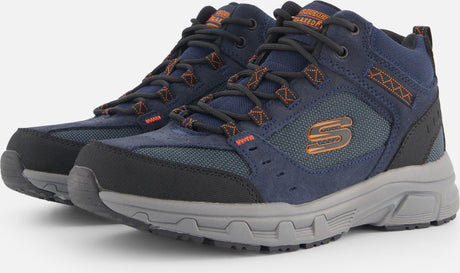 Skechers oak canyon- ironhide heren wandelschoenen - donkerblauw oranje