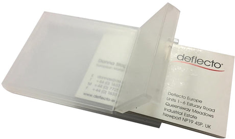 Deflecto Visitenkartenhalter transparent