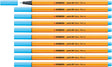 Stabilo point 88 - premium fineliner - fine 0,4 mm – neon blauw– doos 10 stuks
