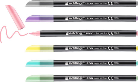 Filzstift Edding Pastell 1200 Farbpalette permanent