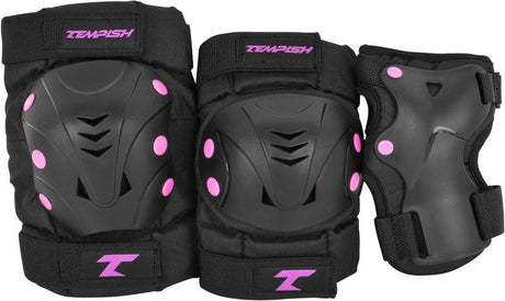 Tempish – Taky – Skate-Schutz – 3er-Pack – Erwachsene – Pink – Komplettset zum Skaten – Größe M