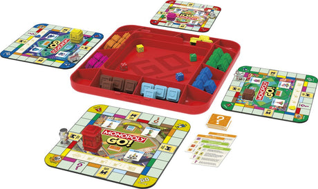 Hasbro Monopoly Brettspiel Go – Familienspiel – lehrreich – 2–4 Spieler.