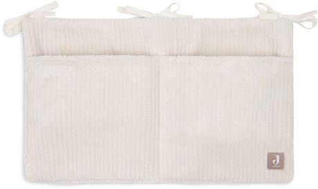 Jollein boxzak organizer - 49x30cm - cloudy rib - oatmeal - boxopbergzak