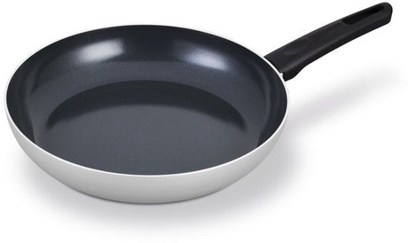 Brabantia Indu+ Bratpfanne – ø 30 cm – 100 % PFAS-frei – Keramik-Antihaftbeschichtung – Induktionsbratpfanne – spülmaschinenfest – Grau