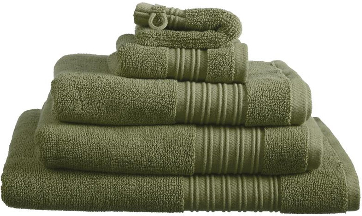 Beddinghouse sheer - gastendoekje - set van 3 - 30x50 cm - olijfgroen