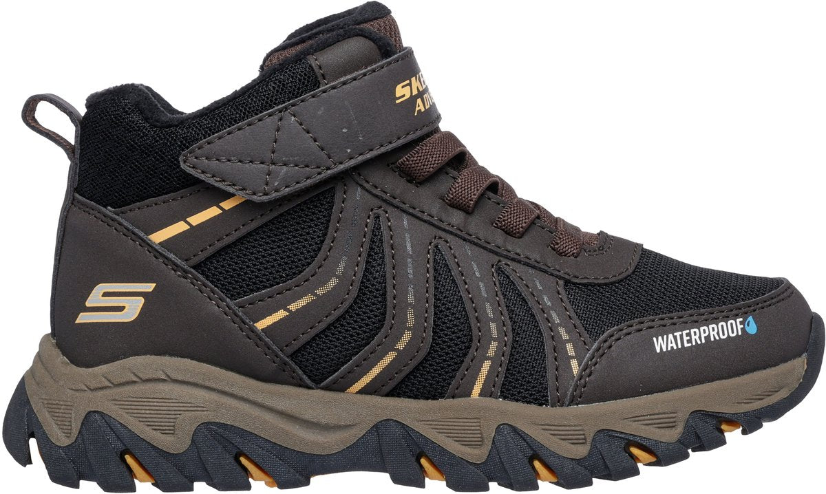 Skechers Rugged Ranger – Storm Trail Wanderstiefel für Jungen – Schwarz, Braun, Gelb