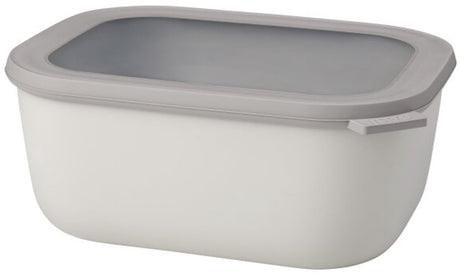 Mepal – Multi Bowl Cirqula Frischhaltedose – 3000 ml – rechteckig – Nordic White