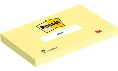 Selbstklebende Notizzettel Post-it 655-cy 76x127mm transparent gelb