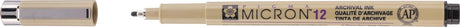 Sakura Pigma Micron 12 Stift schwarz