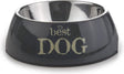 Beeztees best dog - hondenvoerbak - grijs - 14x4,5 cm