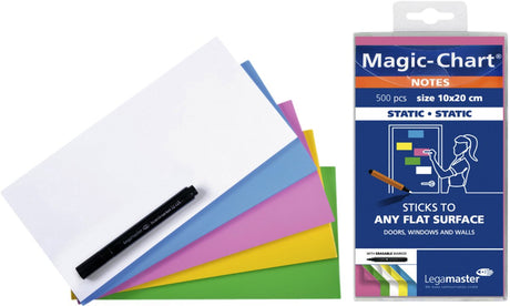 Legamaster magic-chart notes 10x20cm assorti 500st