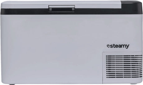 Steamy -e single zone elektrische compressor koelbox - 26 liter - 12v en 230v - voor auto en camping - wit