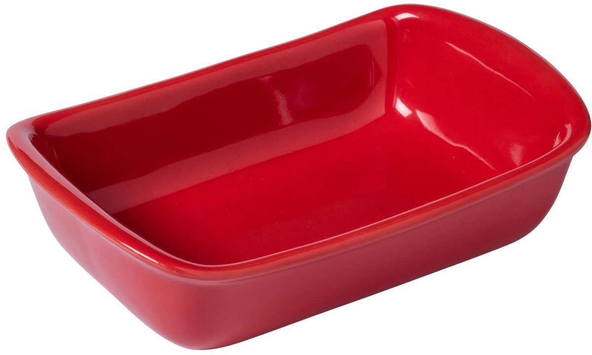 Pyrex - supreme ovenschaal rechthoek 2,4 liter - rood - keramiek