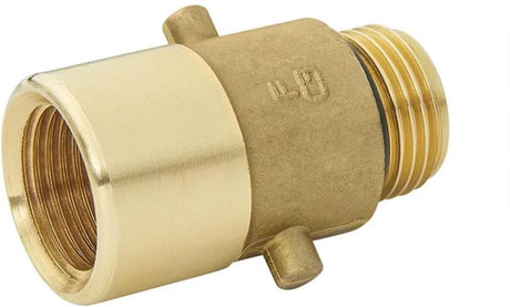 Proplus LPG bayonet adapter nipple 22 mm - for the Netherlands, Great Britain, Norway and Spain - brass filling adapter - gold