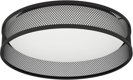Eglo luppineria plafondlamp - led - ø 38,5 cm - zwart|wit - staal